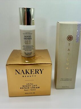 Luxury Skincare Lot Of 3 - Tatcha, Sunday Riley & Nakery